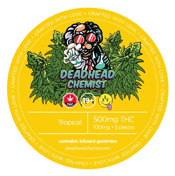 Deadhead Chemist 500MG THC Tropical Gummy