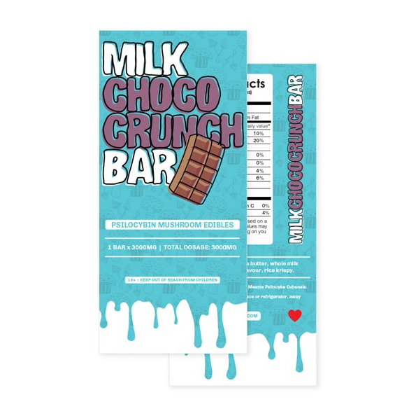 Mungus – Magic Mushroom Milk Chocolate Crunch Bar – 3 Grams