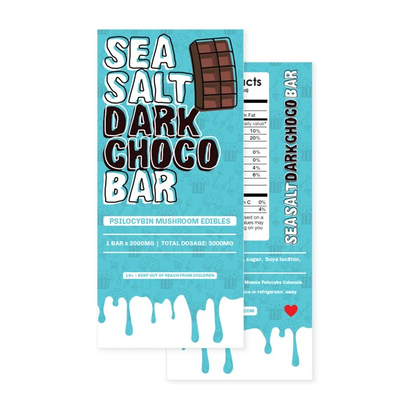 Mungus – Magic Mushroom Sea Salt Dark Chocolate Bar – 3 Grams