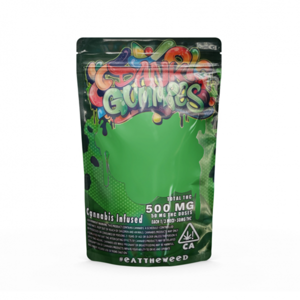 Dank Green Worm Gummies 500mg THC