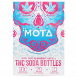 Mota Indica Blue Raspberry Soda Bottles 100MG THC