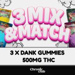 3 Mix & Match Dank Gummies 500MG THC